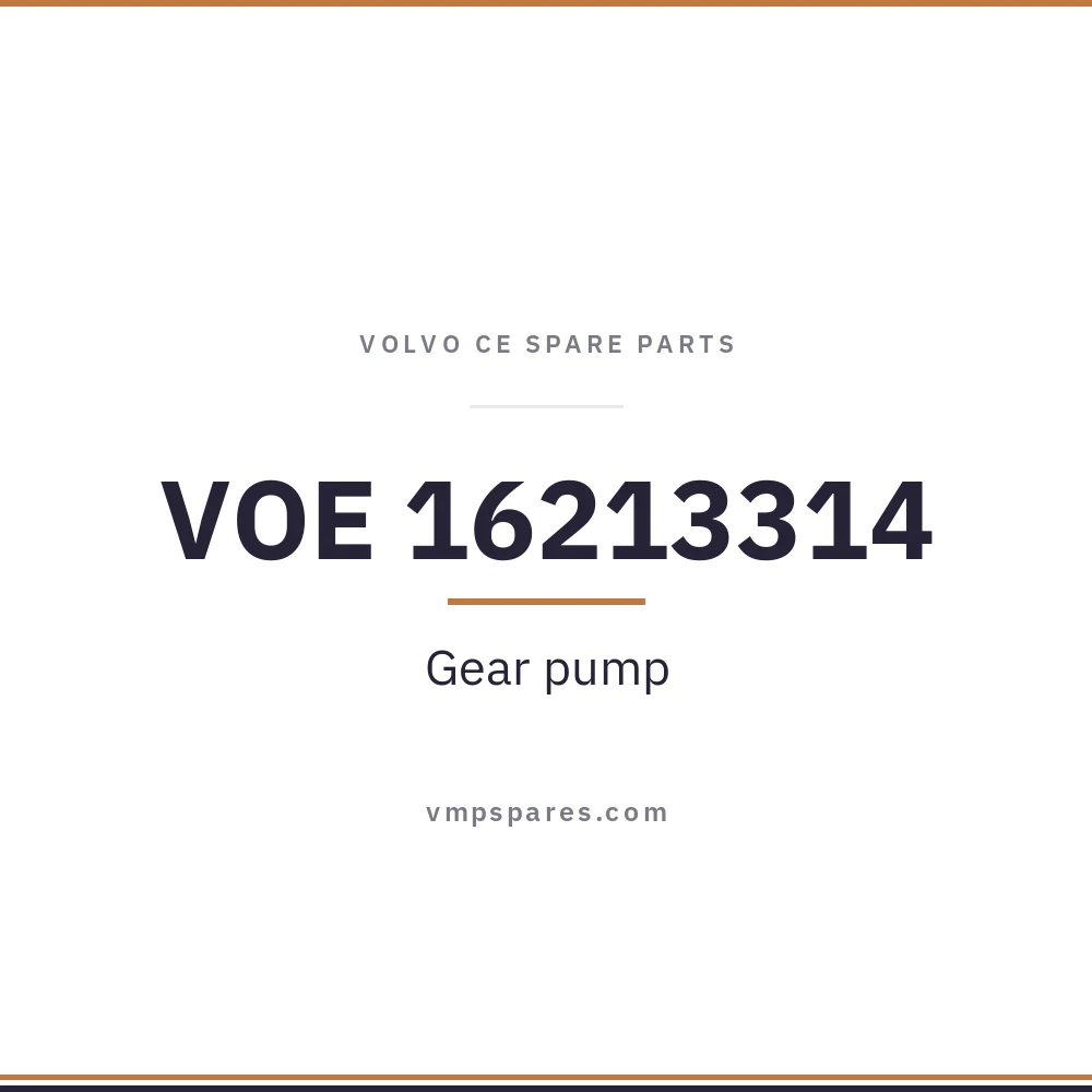 VOE 16213314 – Gear pump