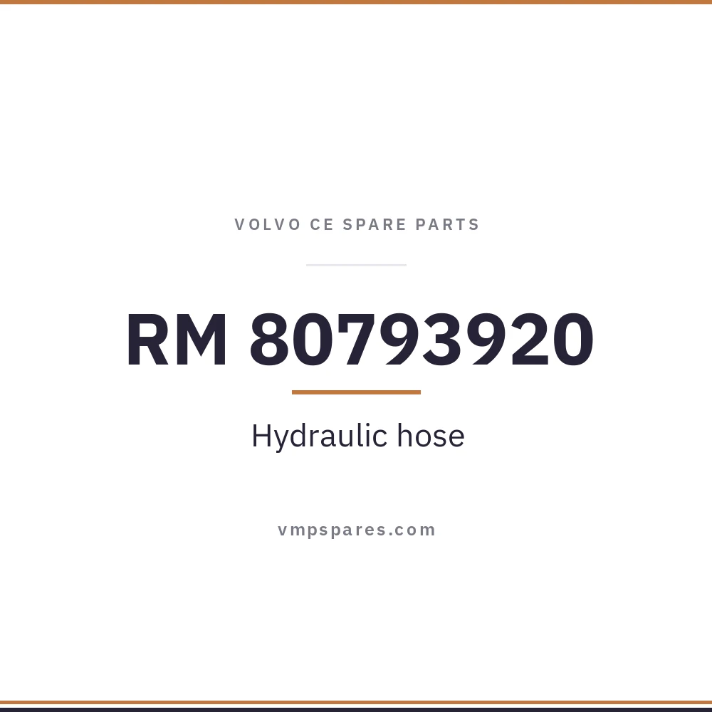 RM 80793920 – Hydraulic hose