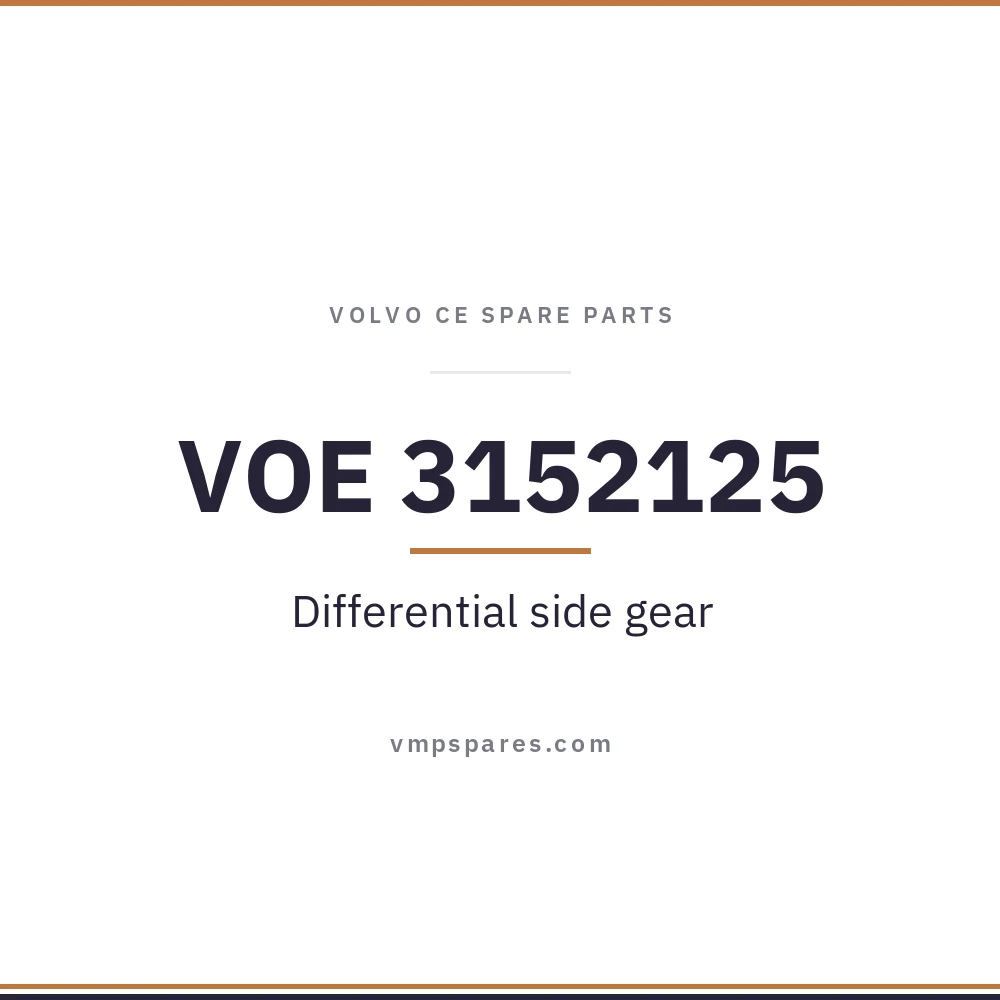 VOE 3152125 – Differential side gear