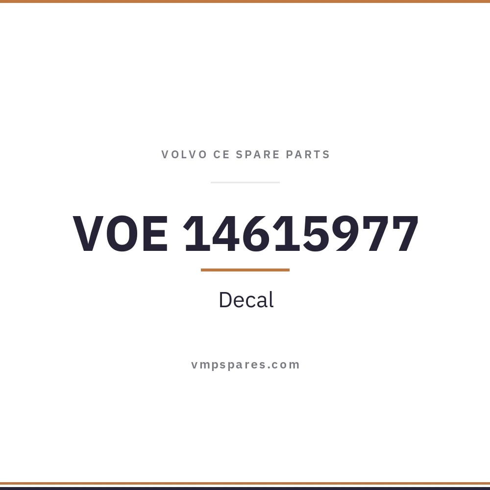 VOE 14615977 – Decal