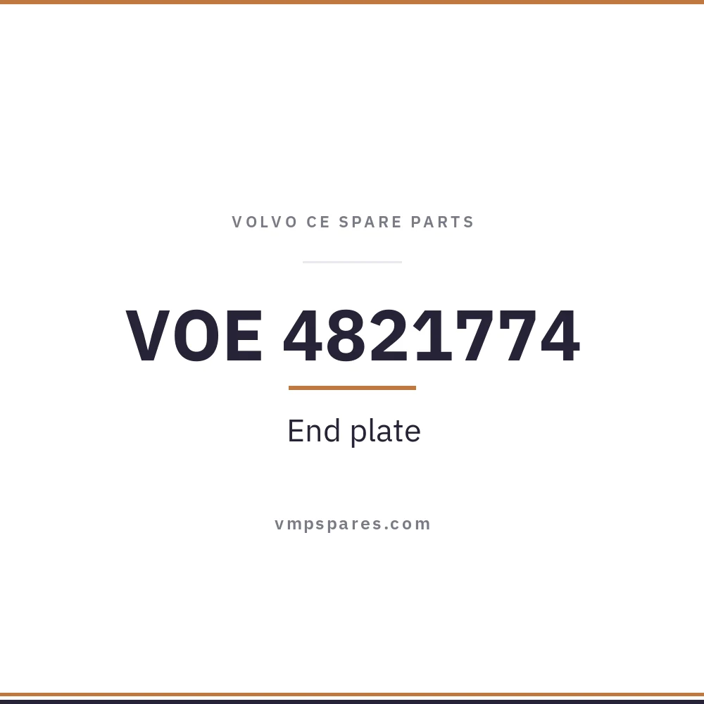 VOE 4821774 – End plate