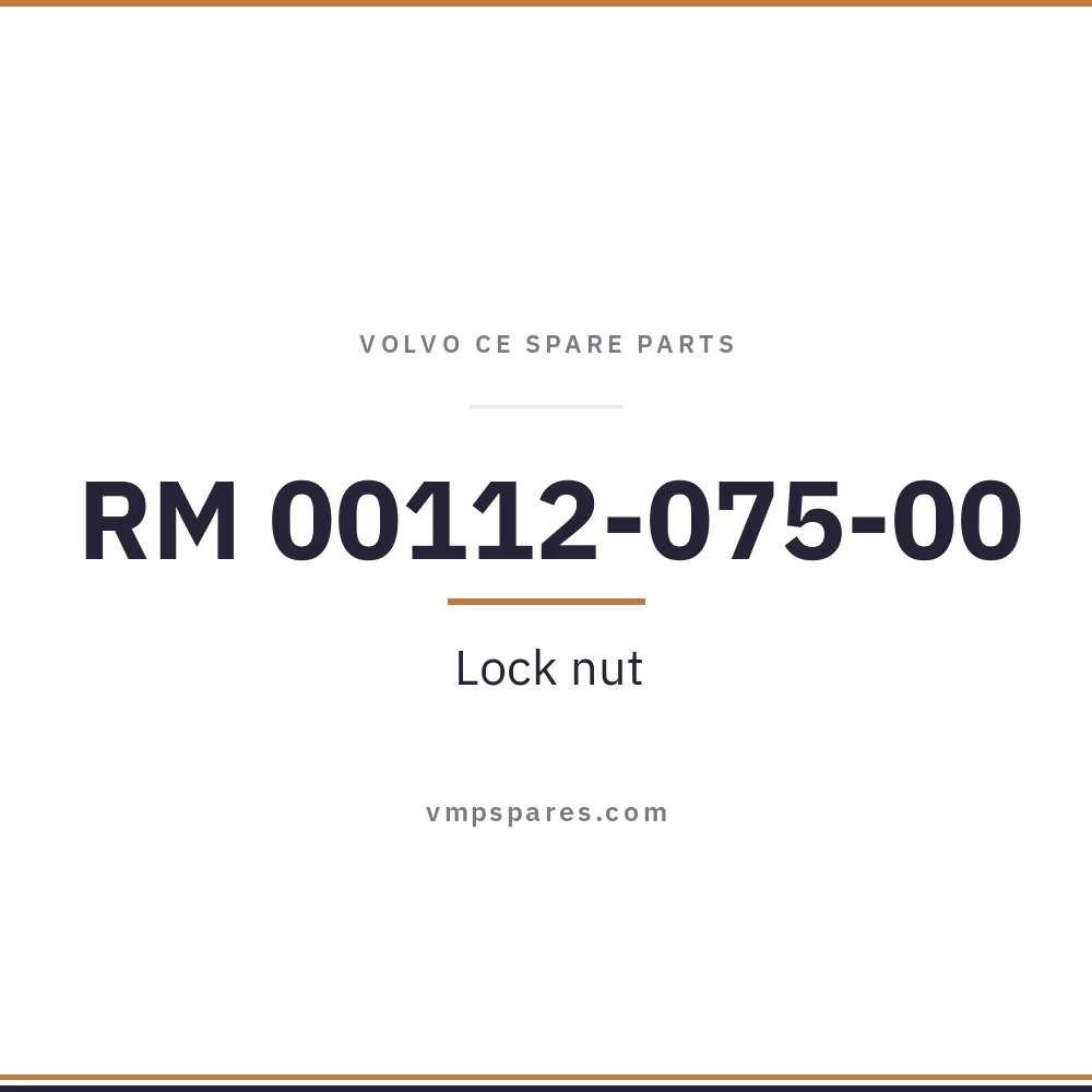 RM 00112-075-00 – Lock nut
