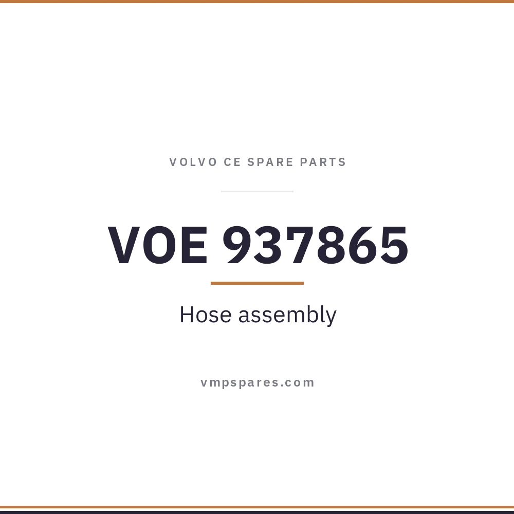 VOE 937865 – Hose assembly