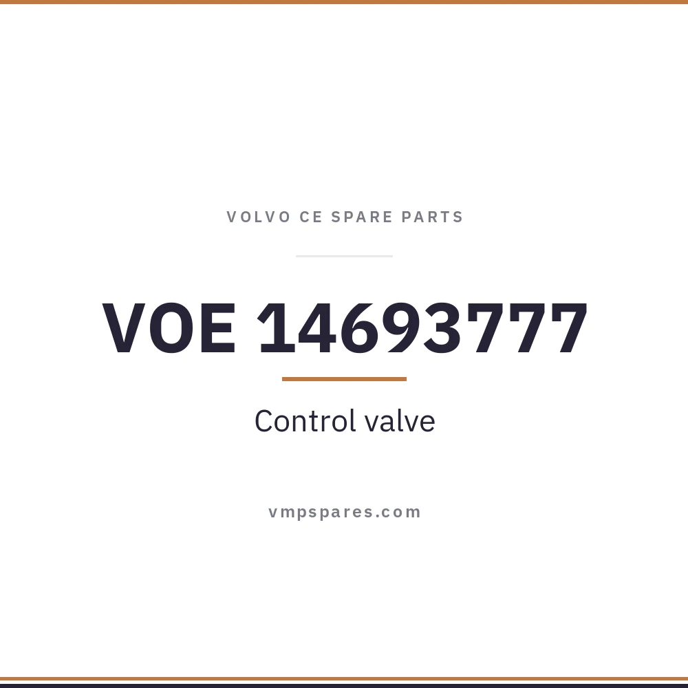 VOE 14693777 – Control valve
