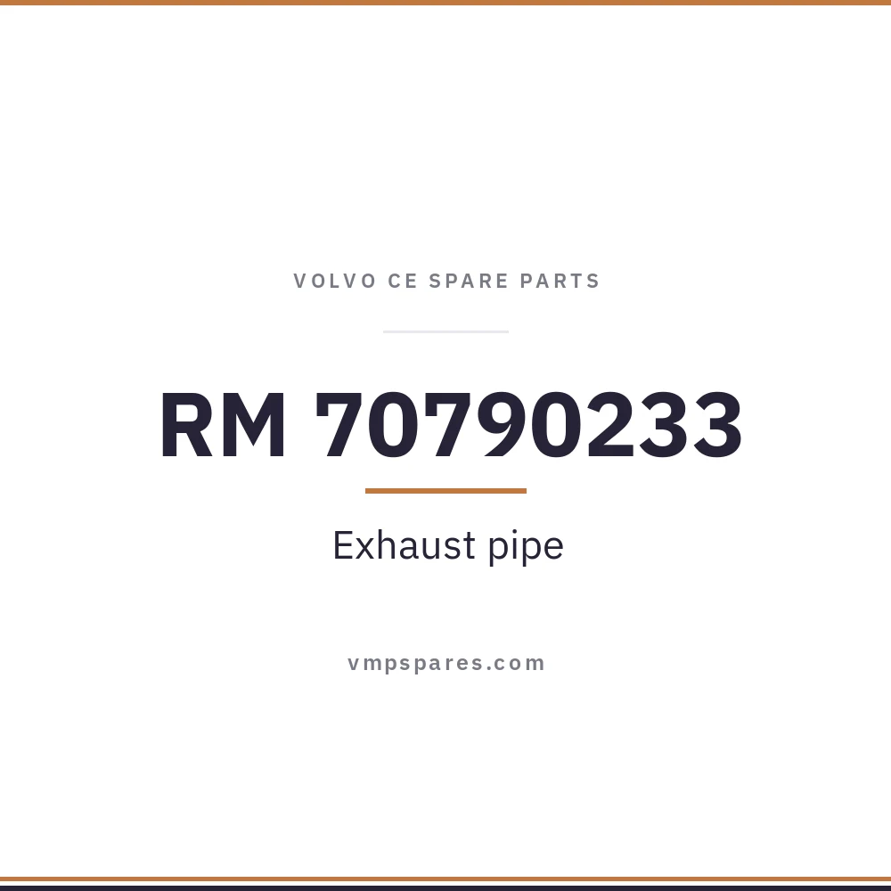 RM 70790233 – Exhaust pipe