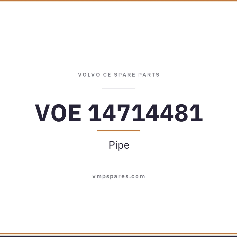 VOE 14714481 – Pipe