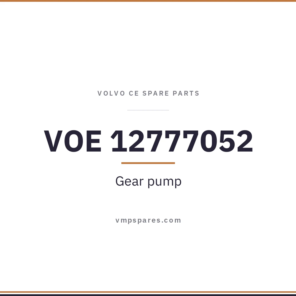 VOE 12777052 – Gear pump