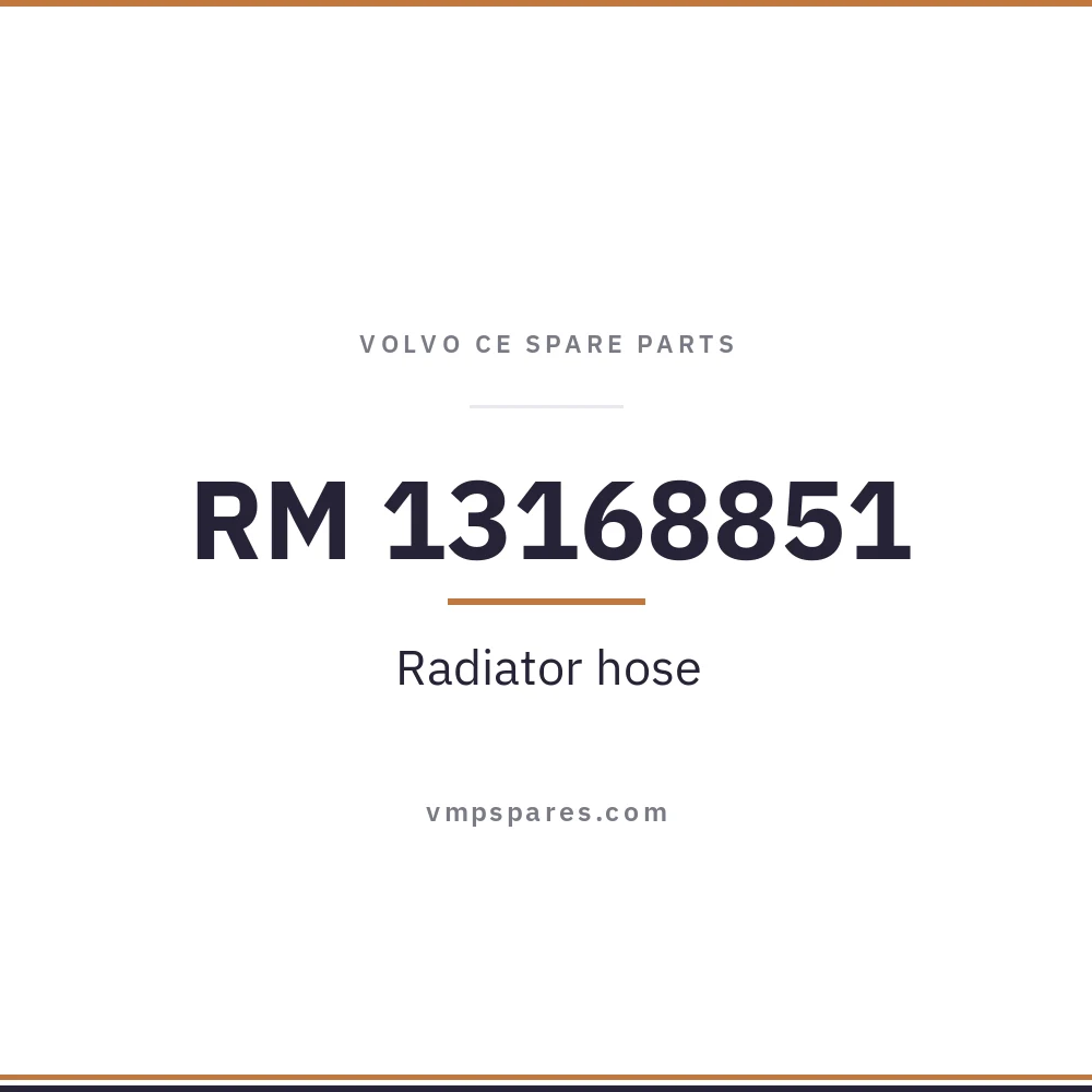 RM 13168851 – Radiator hose