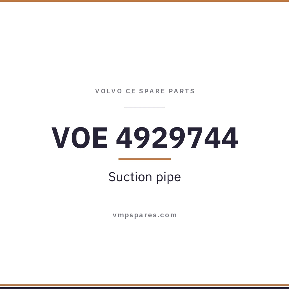 VOE 4929744 – Suction pipe