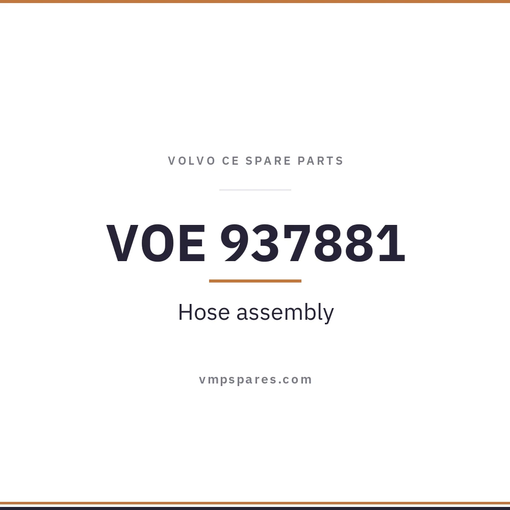 VOE 937881 – Hose assembly