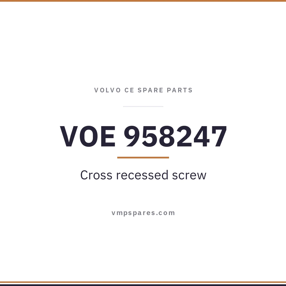 VOE 958247 – Cross recessed screw