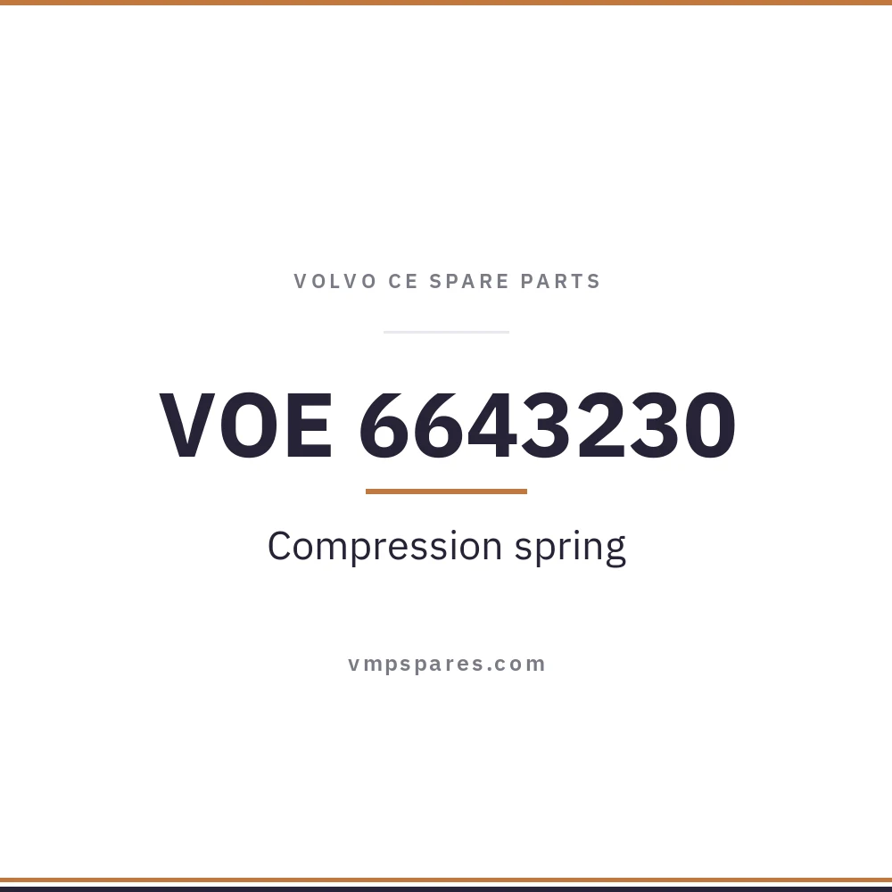 VOE 6643230 – Compression spring