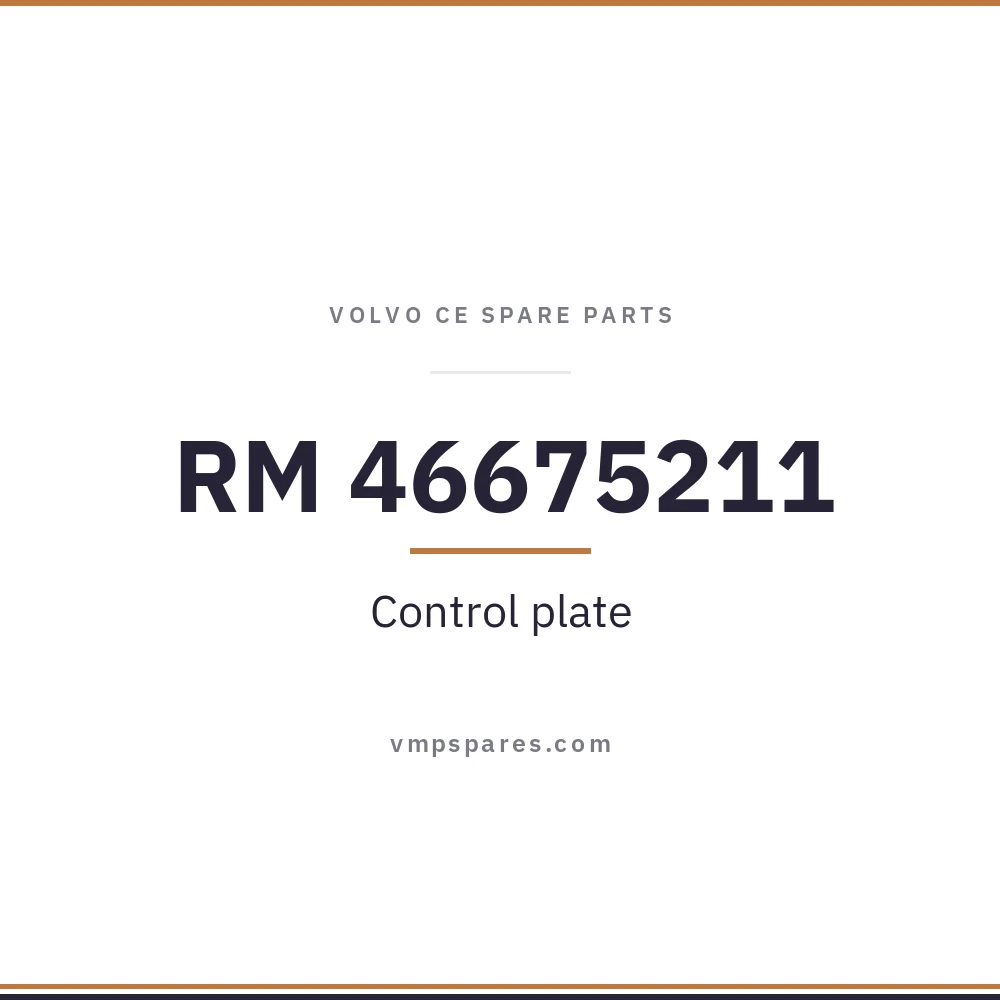 RM 46675211 – Control plate