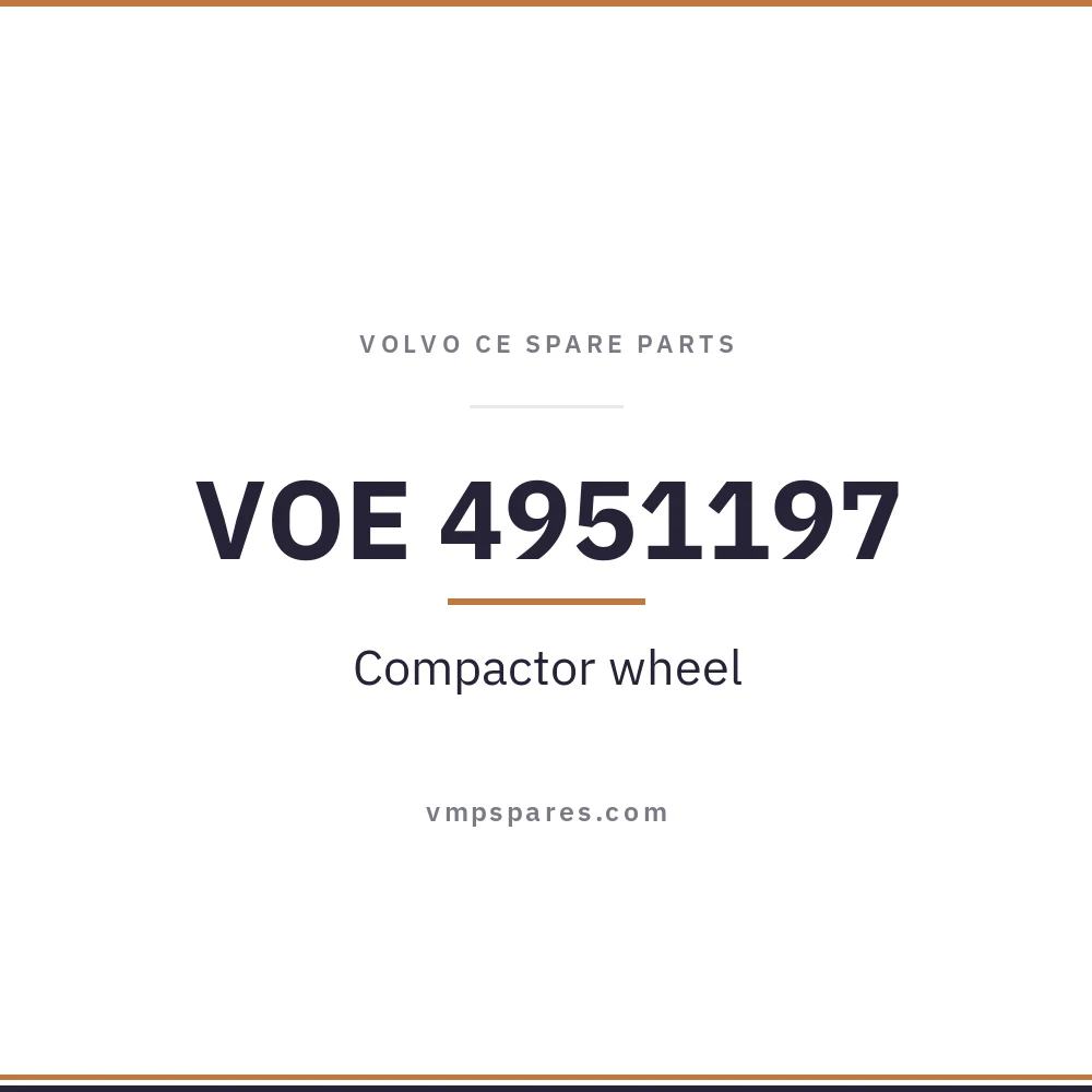 VOE 4951197 – Compactor wheel