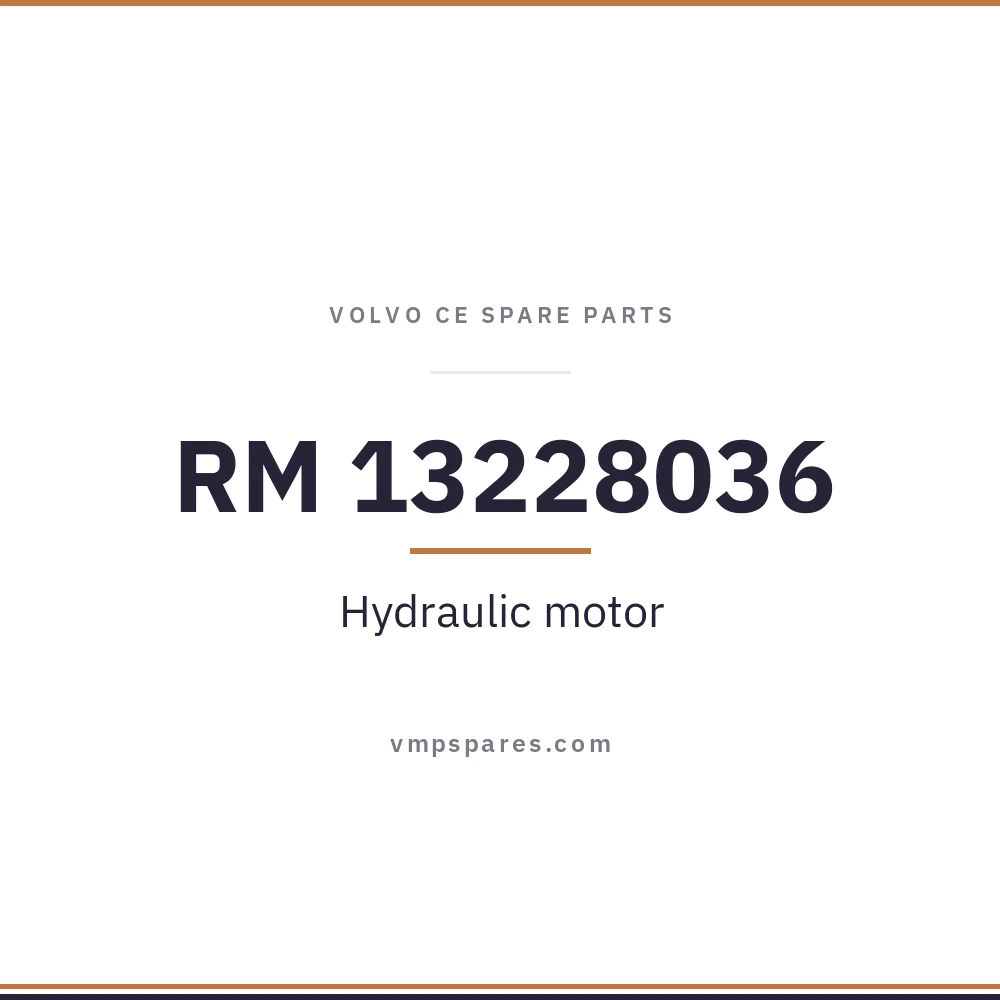 RM 13228036 – Hydraulic motor