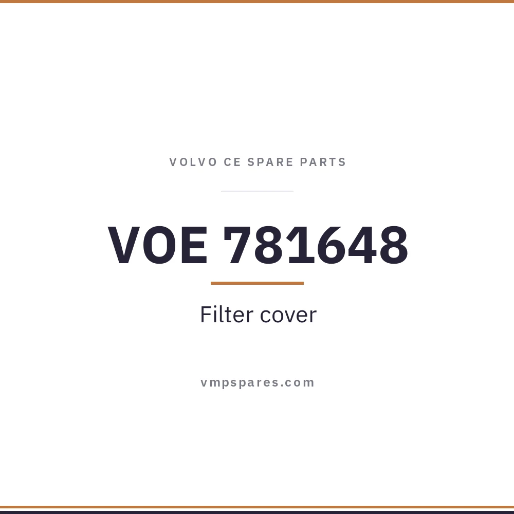 VOE 781648 – Filter cover