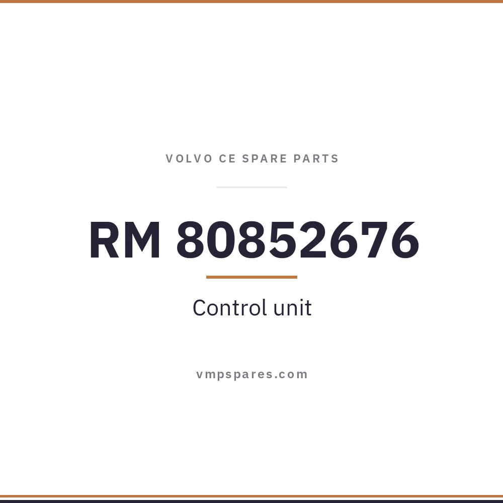 RM 80852676 – Control unit