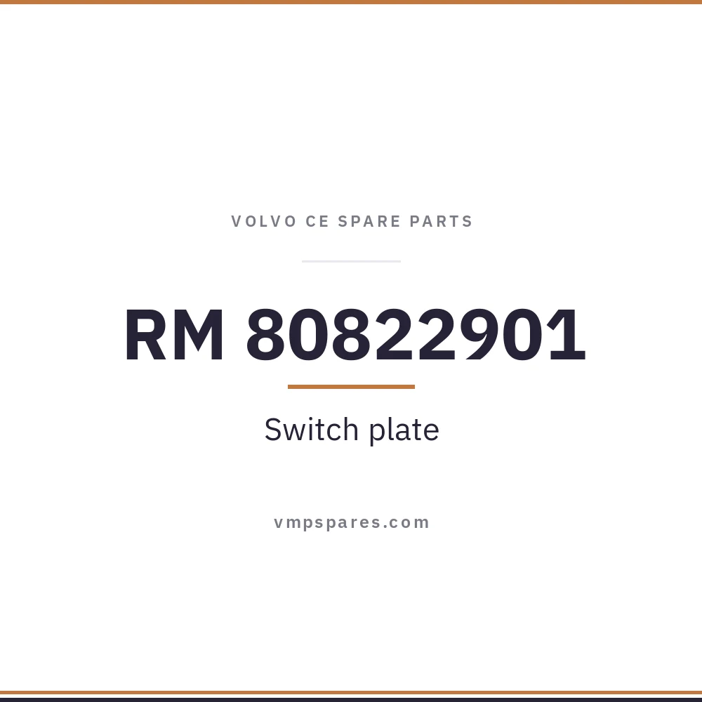 RM 80822901 – Switch plate