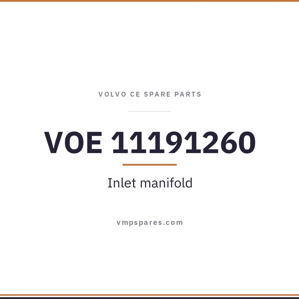 VOE 11191260 – Inlet manifold