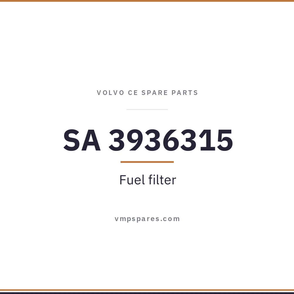 SA 3936315 – Fuel filter