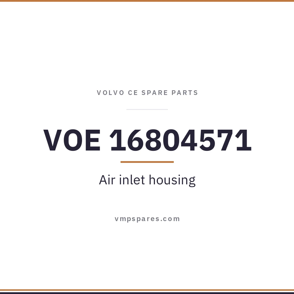 VOE 16804571 – Air inlet housing