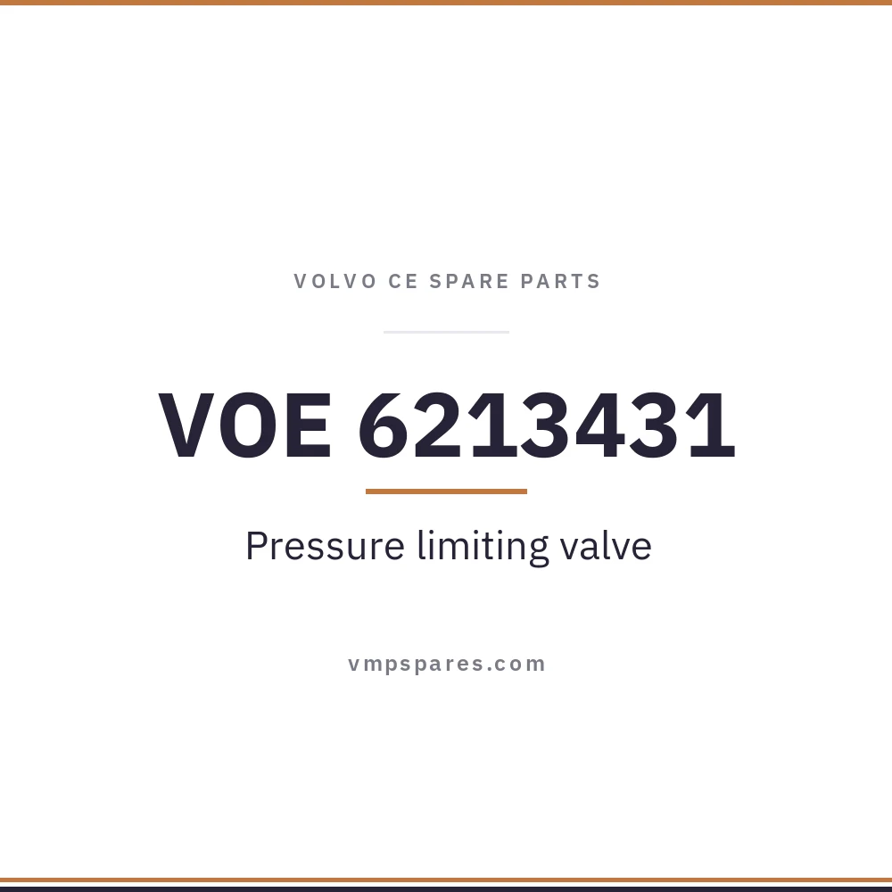 VOE 6213431 – Pressure limiting valve