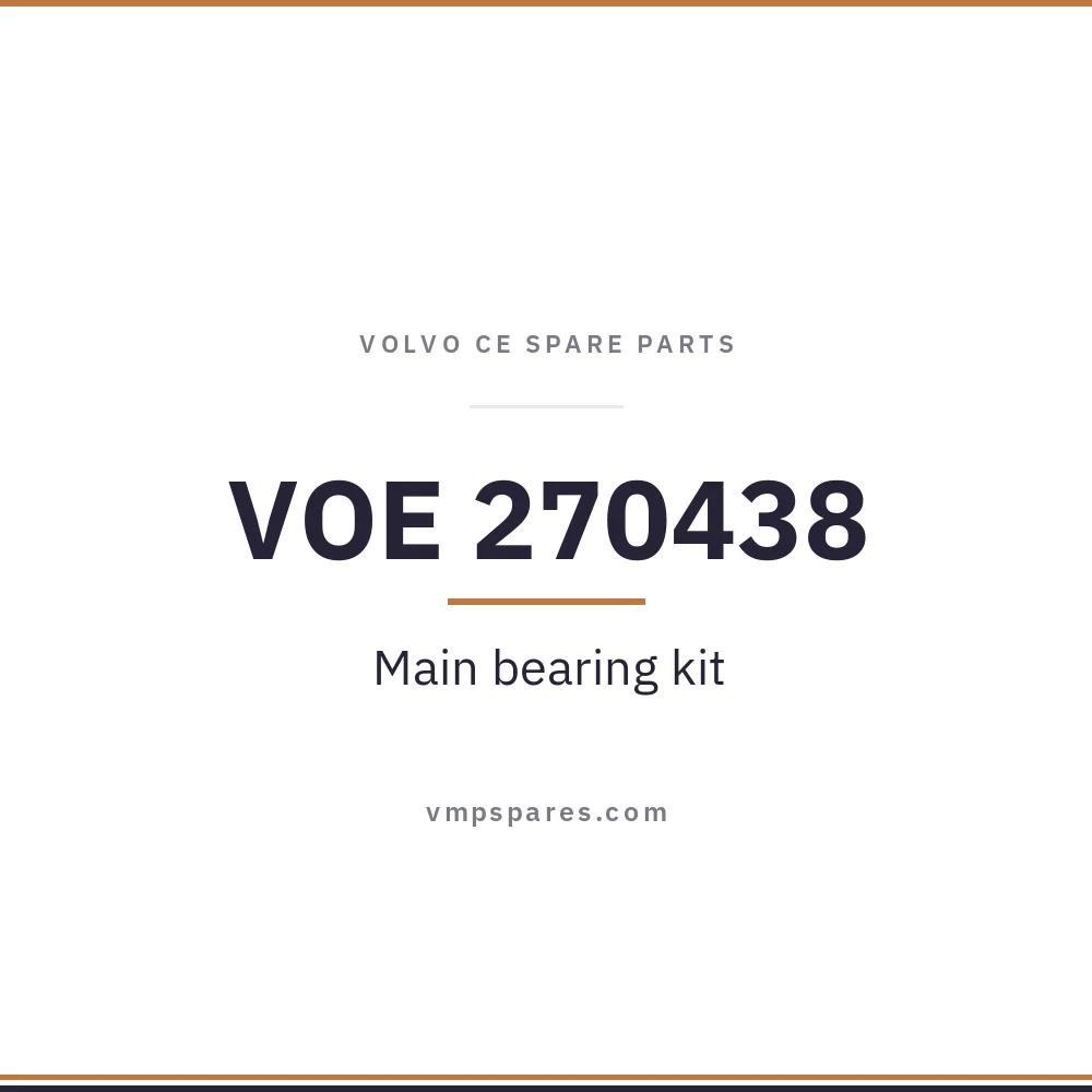 VOE 270438 – Main bearing kit