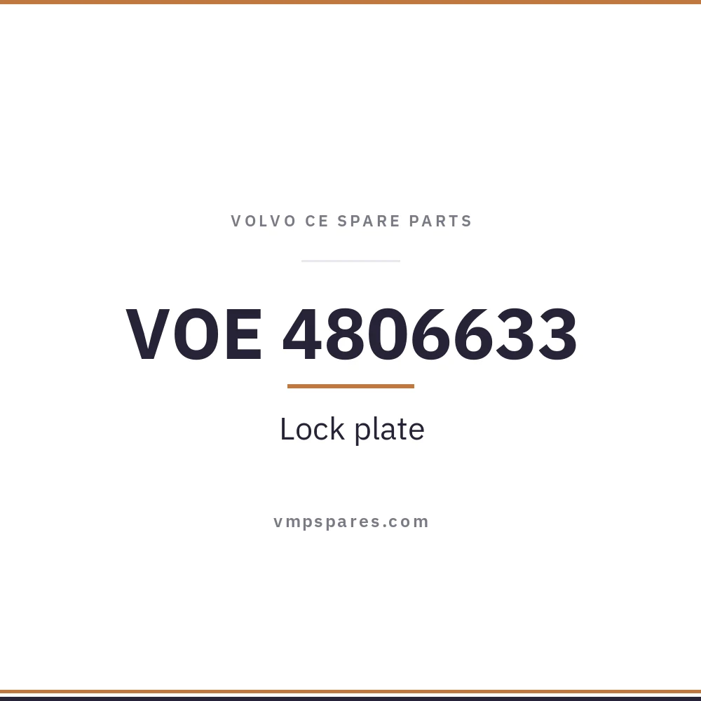 VOE 4806633 – Lock plate