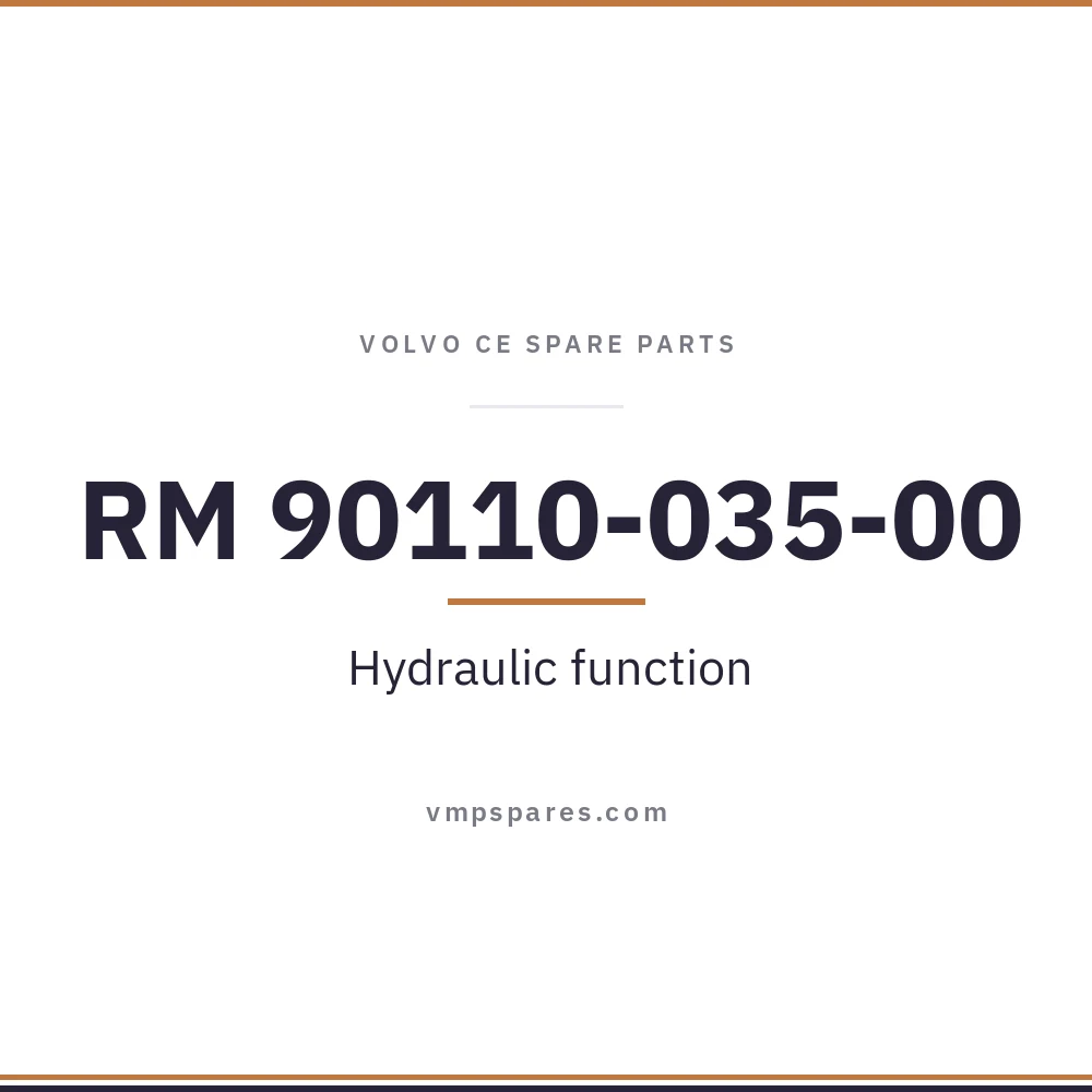 RM 90110-035-00 – Hydraulic function