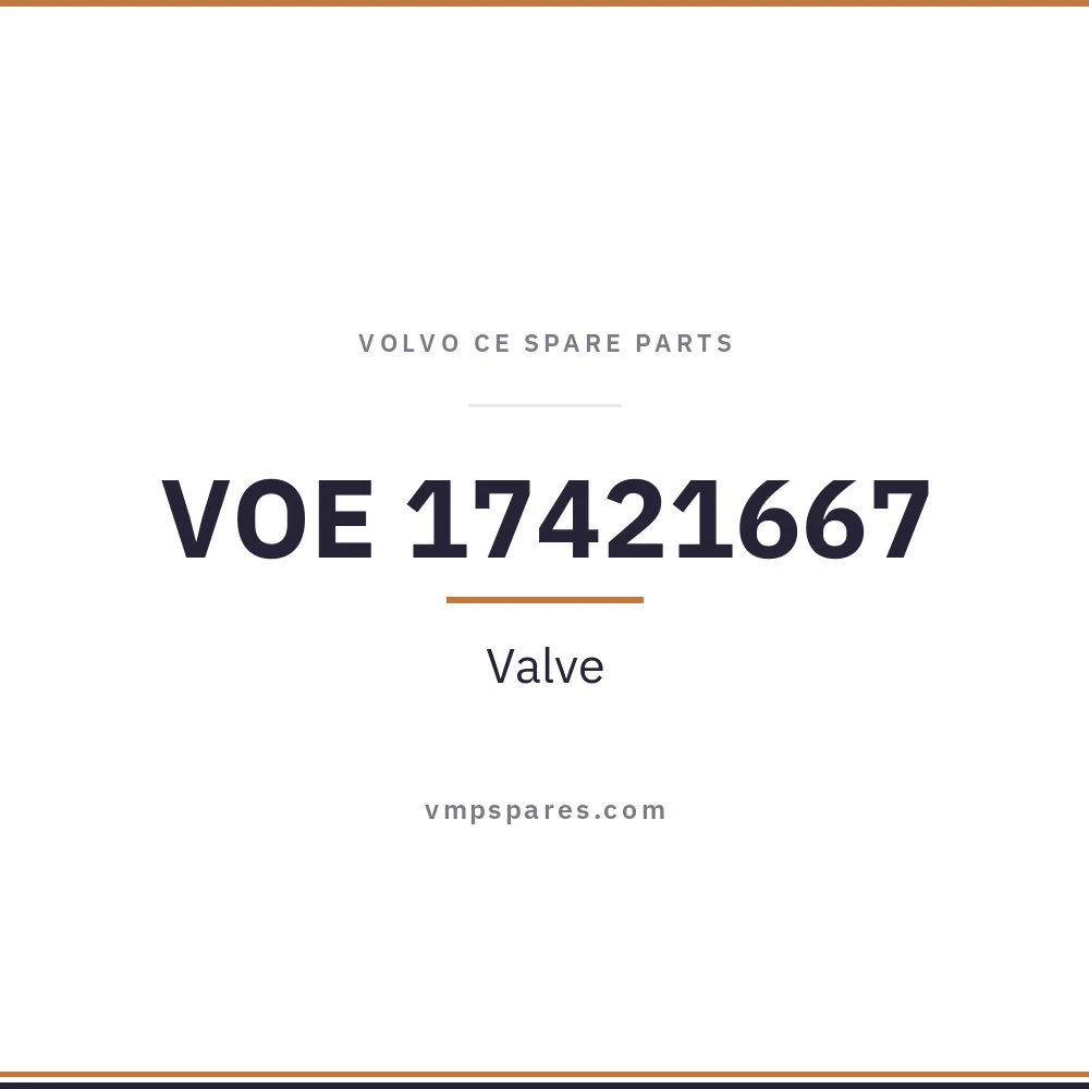 VOE 17421667 – Valve