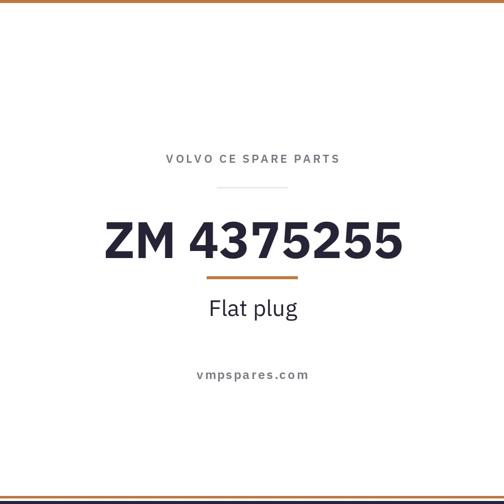 ZM 4375255 – Flat plug