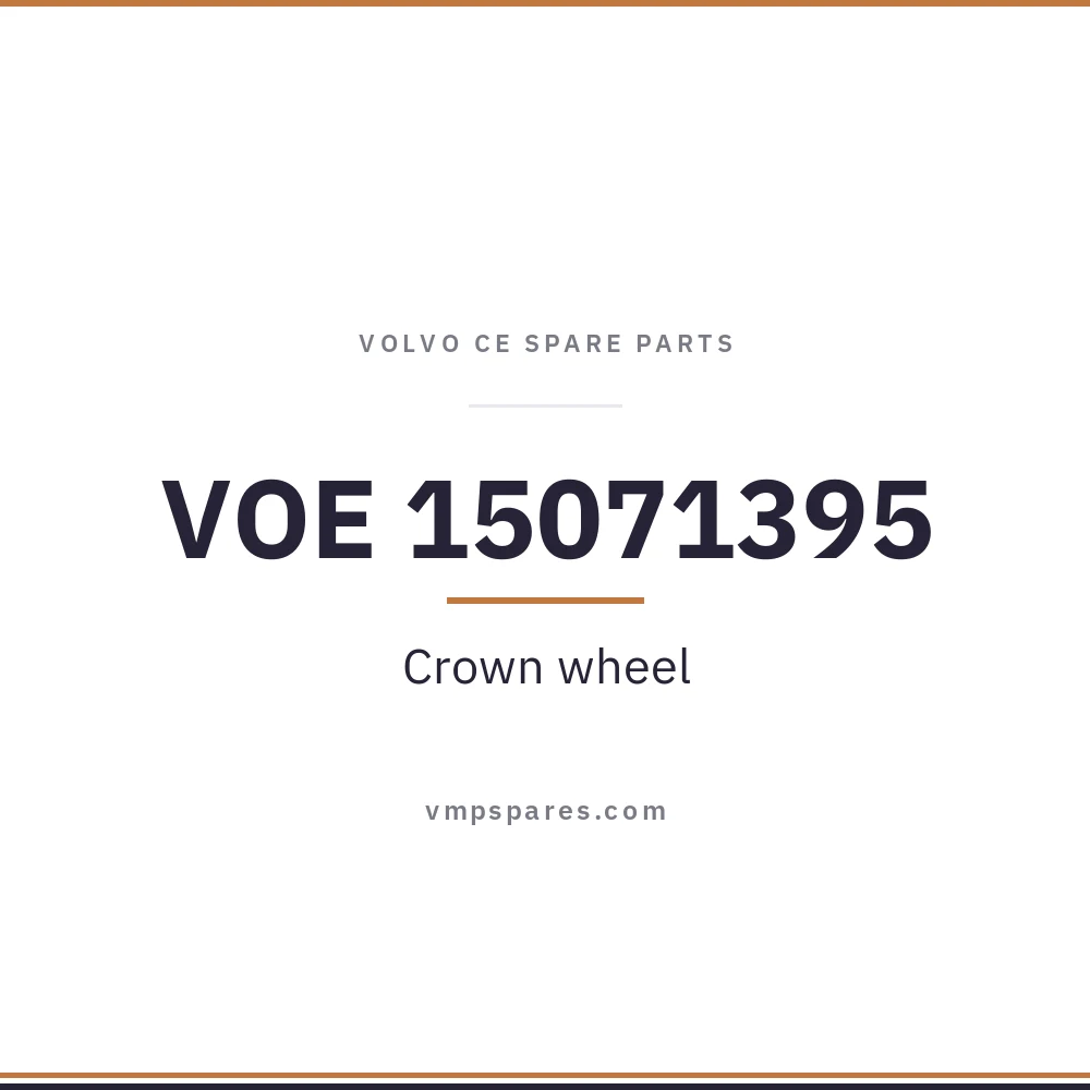 VOE 15071395 – Crown wheel