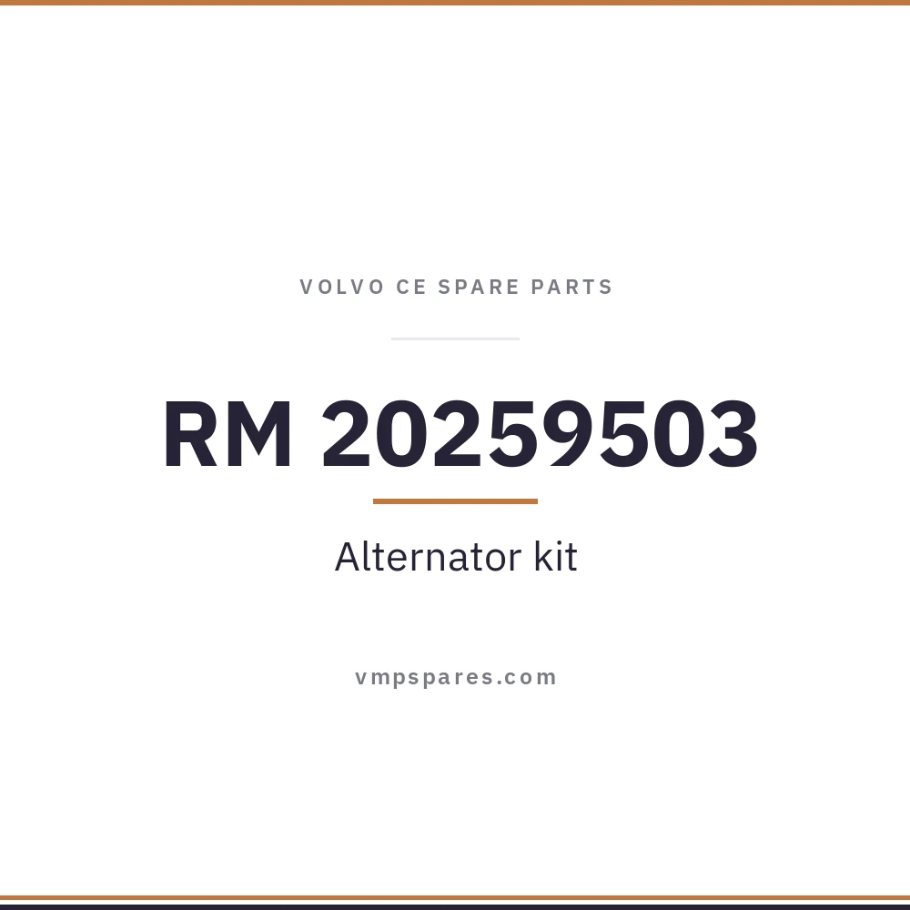 RM 20259503 – Alternator kit