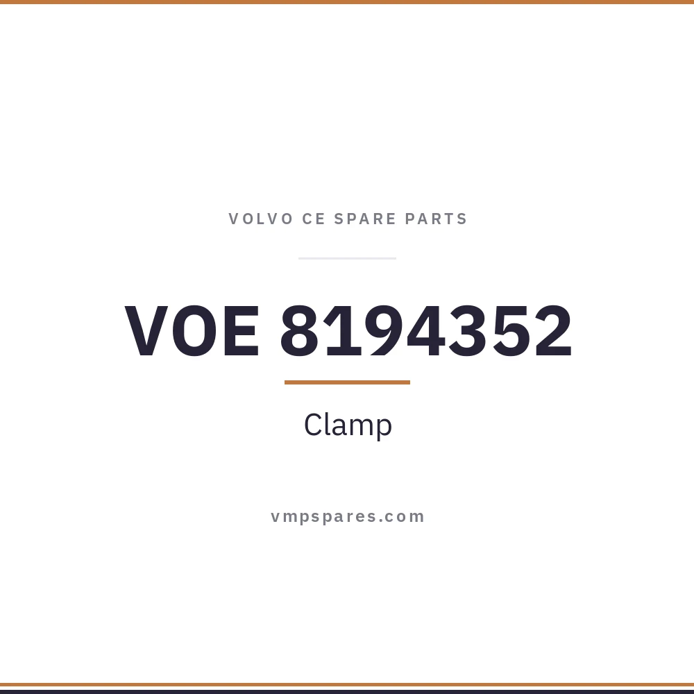 VOE 8194352 – Clamp