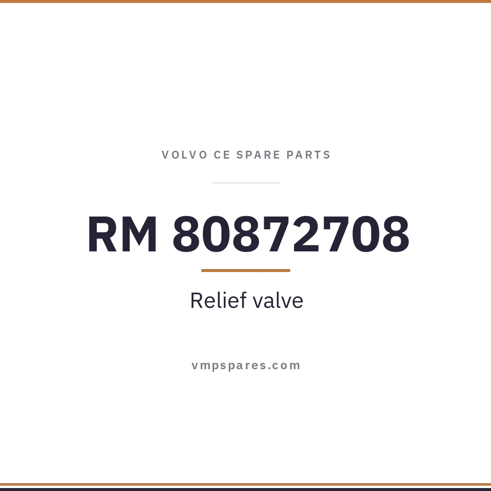 RM 80872708 – Relief valve