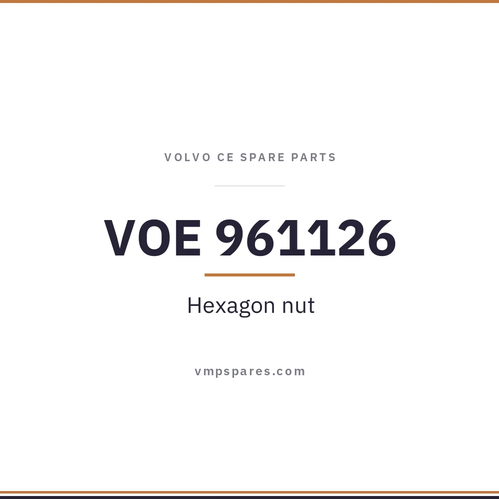 VOE 961126 – Hexagon nut