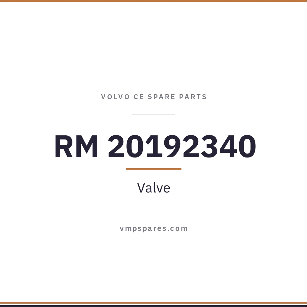 RM 20192340 – Valve