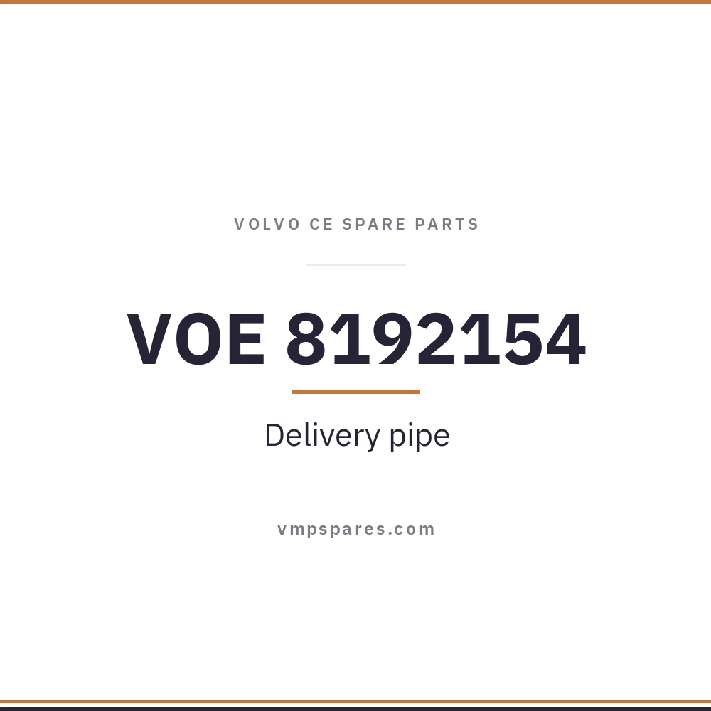 VOE 8192154 – Delivery pipe