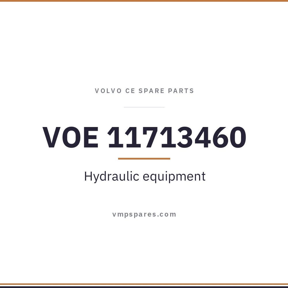 VOE 11713460 – Hydraulic equipment