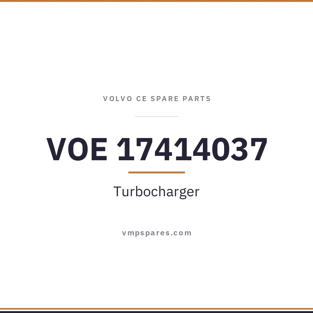 VOE 17414037 – Turbocharger
