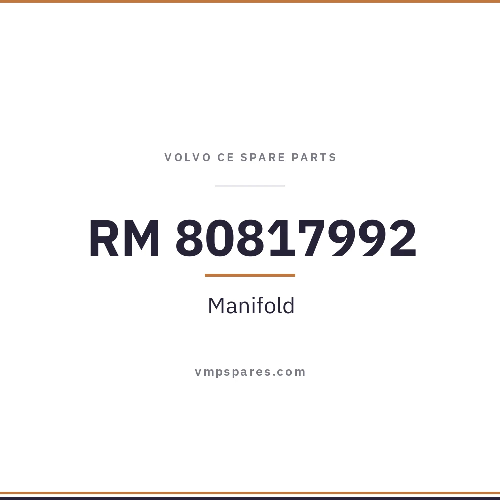 RM 80817992 – Manifold