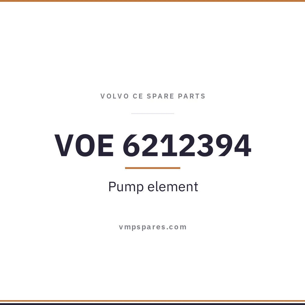 VOE 6212394 – Pump element