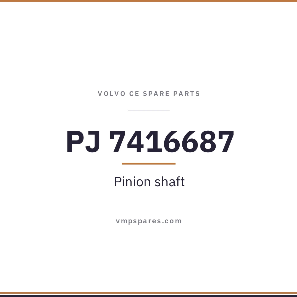 PJ 7416687 – Pinion shaft