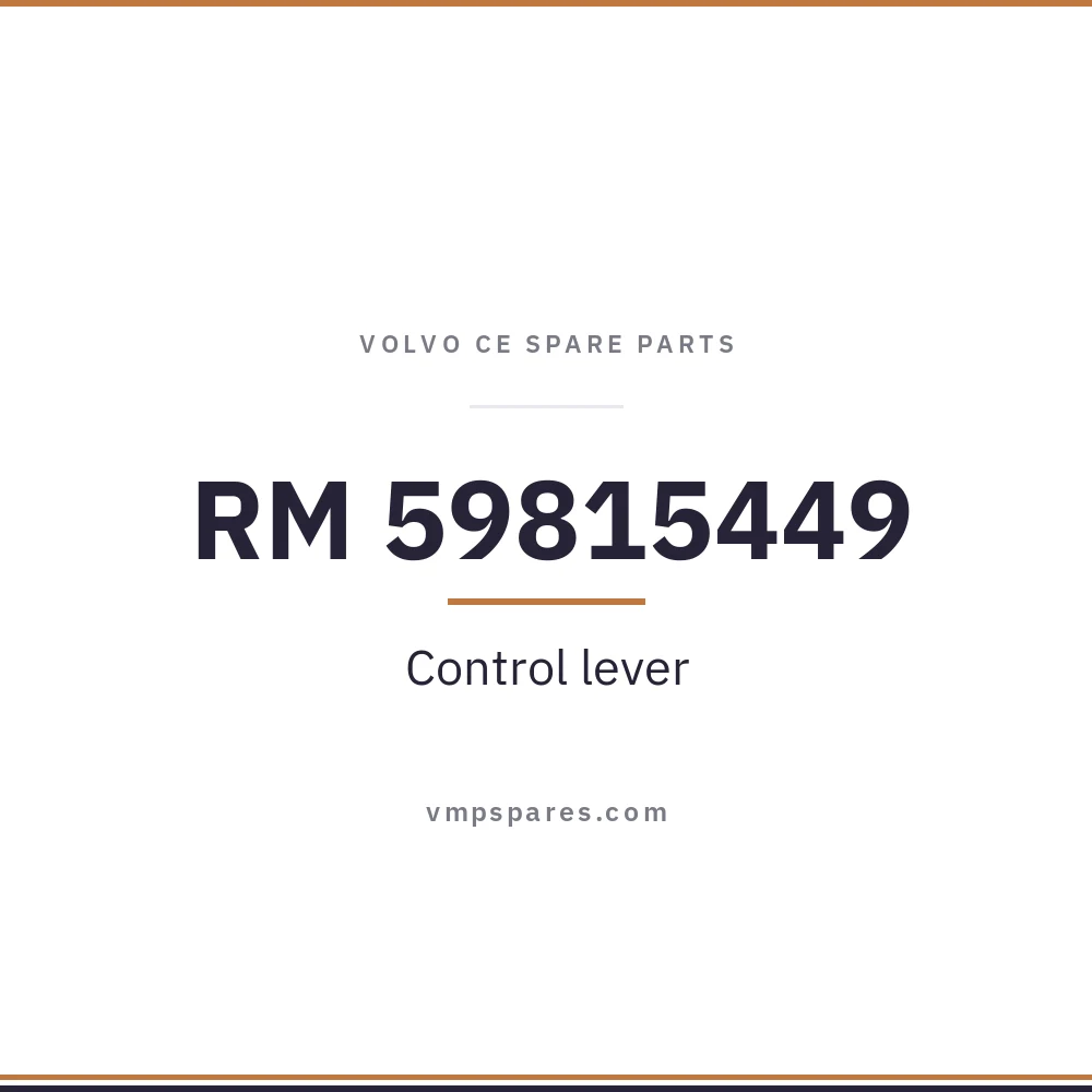 RM 59815449 – Control lever