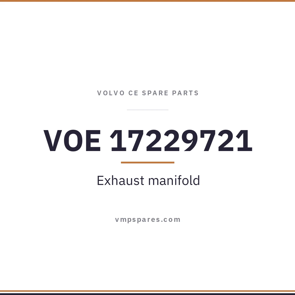 VOE 17229721 – Exhaust manifold