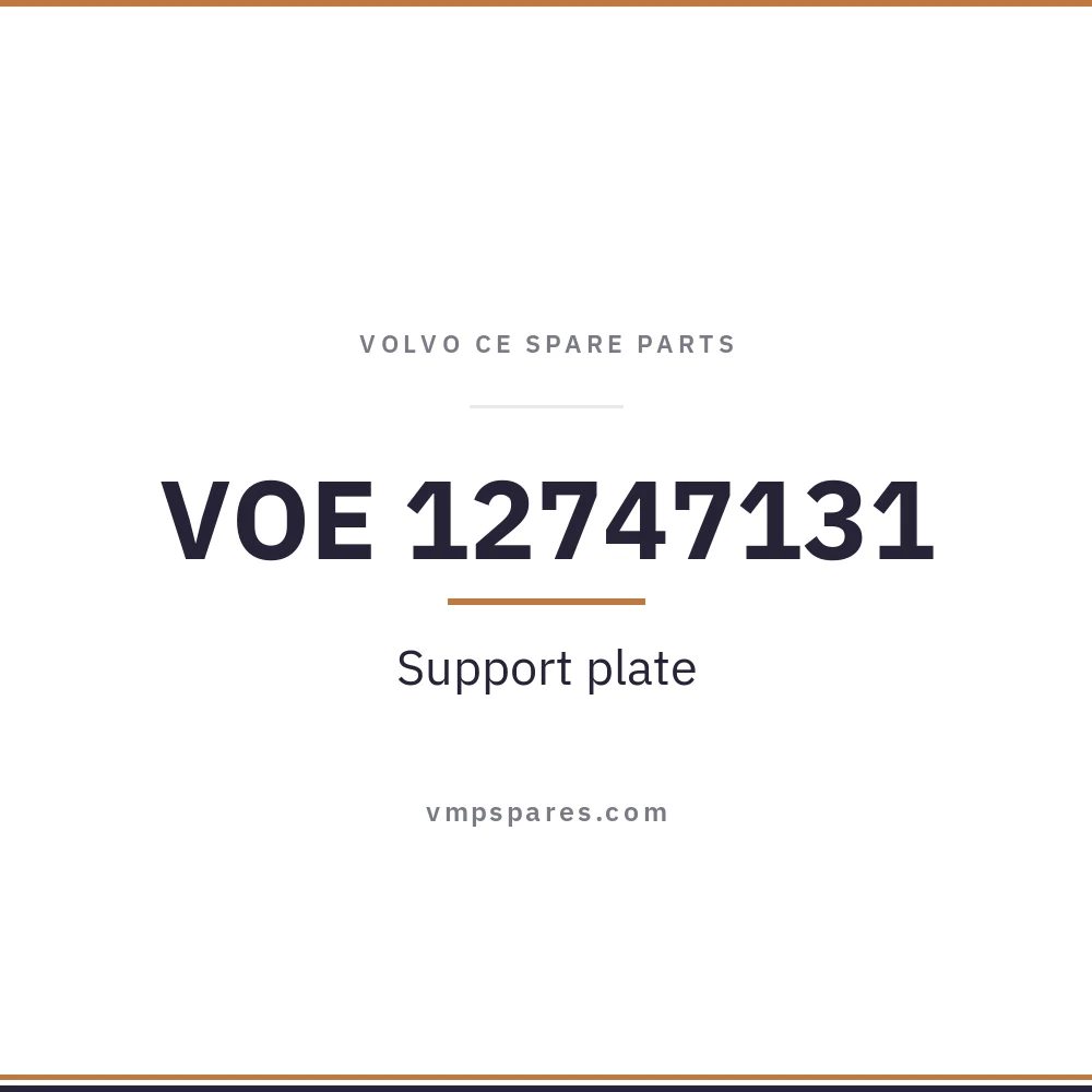 VOE 12747131 – Support plate