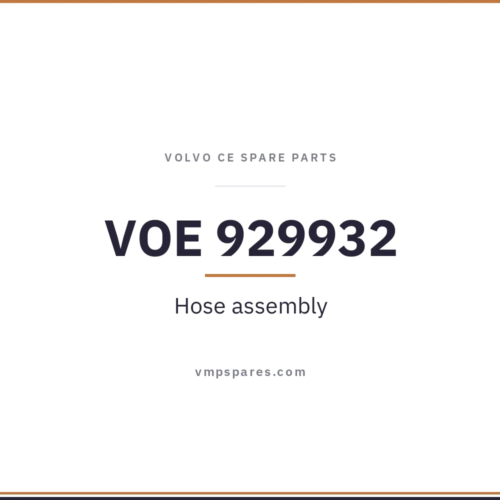 VOE 929932 – Hose assembly