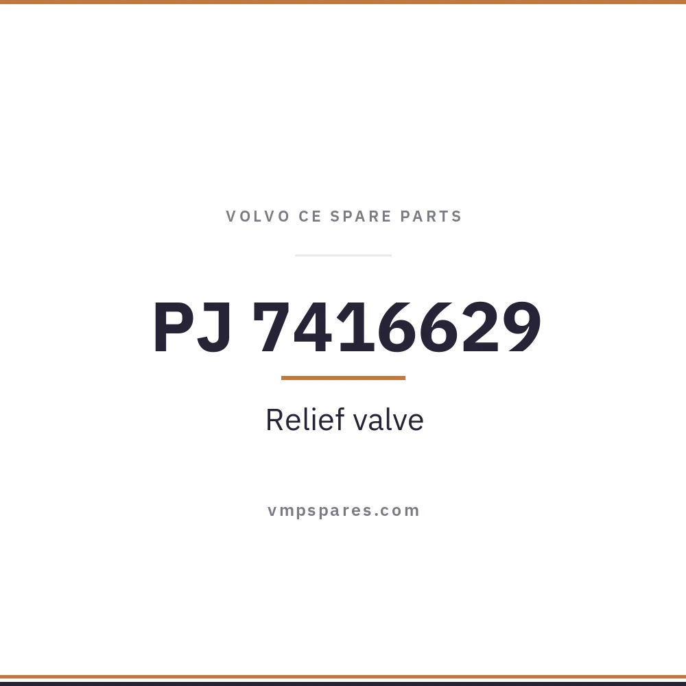 PJ 7416629 – Relief valve