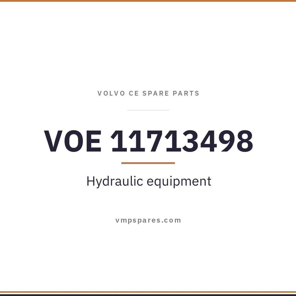 VOE 11713498 – Hydraulic equipment