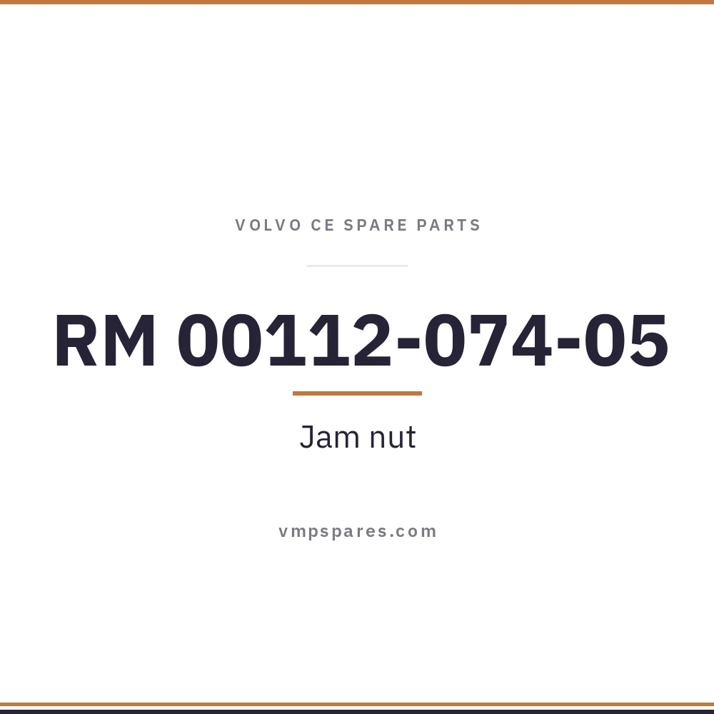 RM 00112-074-05 – Jam nut